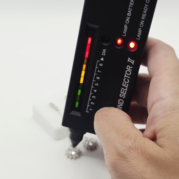 2ct Elegant Silver Moissanite Dangle Earrings - Picture 3 of 11